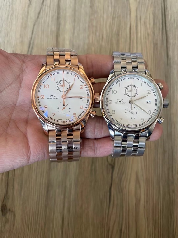 Men's Quartz Watch Chronograph 904L Stainless Steel 42mm-IC67