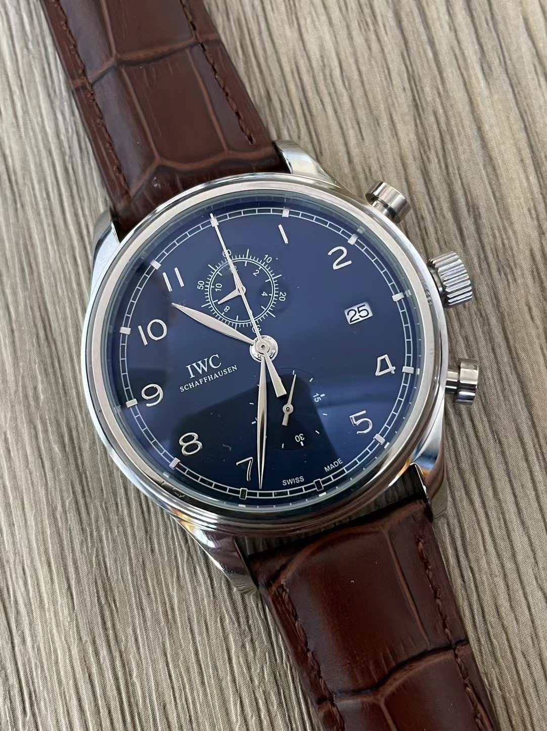 Men's Quartz Watch Chronograph 904L Stainless Steel 42mm-IC69