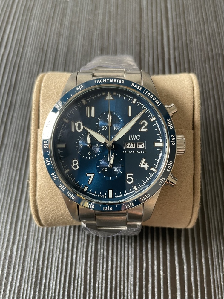 Men's Quartz Watch Chronograph 904L Stainless Steel 43mm-IC89