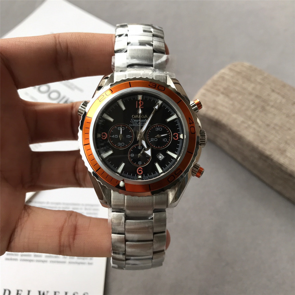 Men's Quartz Watch Chronograph 904L Stainless Steel 42mm-OG 52