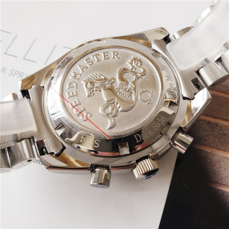 Men's Quartz Watch Chronograph 904L Stainless Steel 44mm-OG 6
