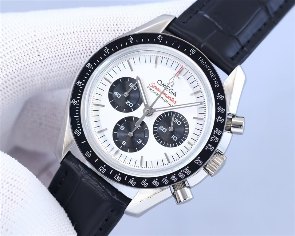 Men's Quartz Watch Chronograph 904L Stainless Steel 43mm-OG 99