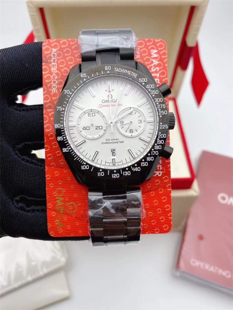 Men's Quartz Watch Chronograph 904L Stainless Steel 44mm-OG 91