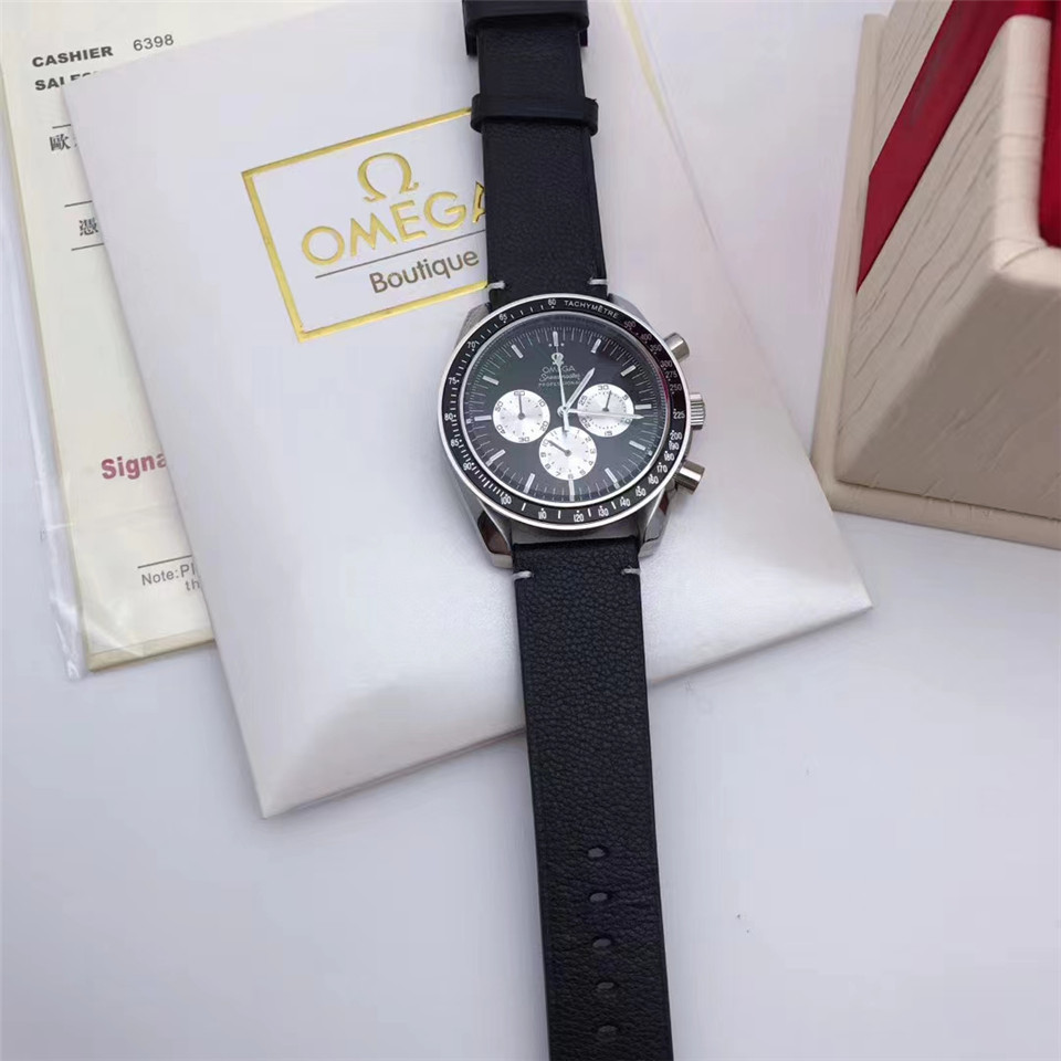 Men's Quartz Watch Chronograph 904L Stainless Steel 42mm-OG 66