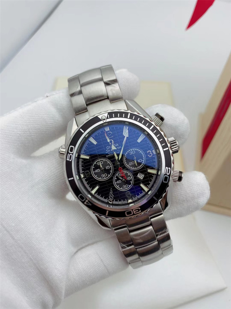 Men's Quartz Watch Chronograph 904L Stainless Steel 42mm-OG 78