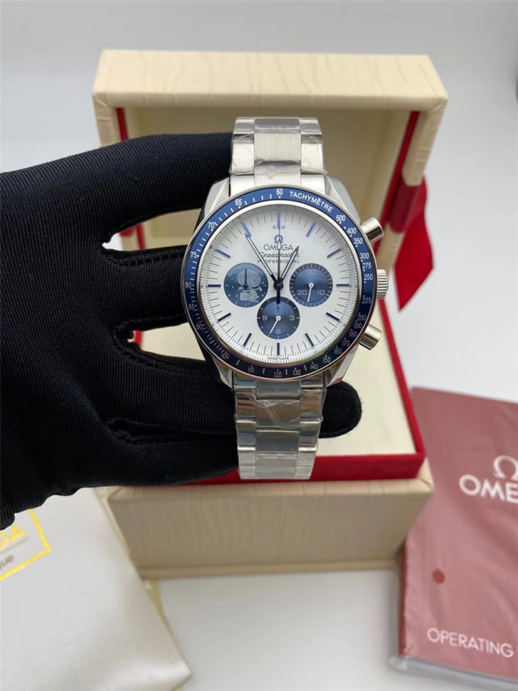 Men's Quartz Watch Chronograph 904L Stainless Steel 42mm-OG 92