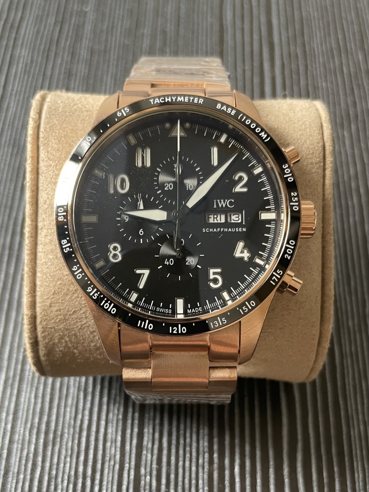 Men's Quartz Watch Chronograph 904L Stainless Steel 43mm-IC89
