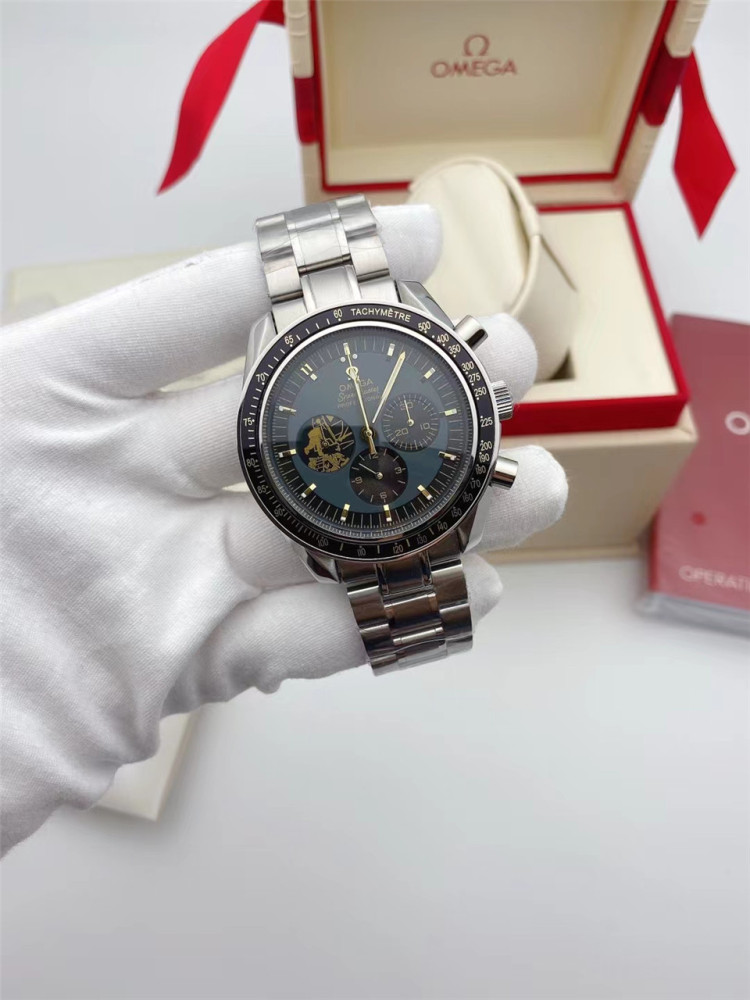 Men's Quartz Watch Chronograph 904L Stainless Steel 42mm-OG 62