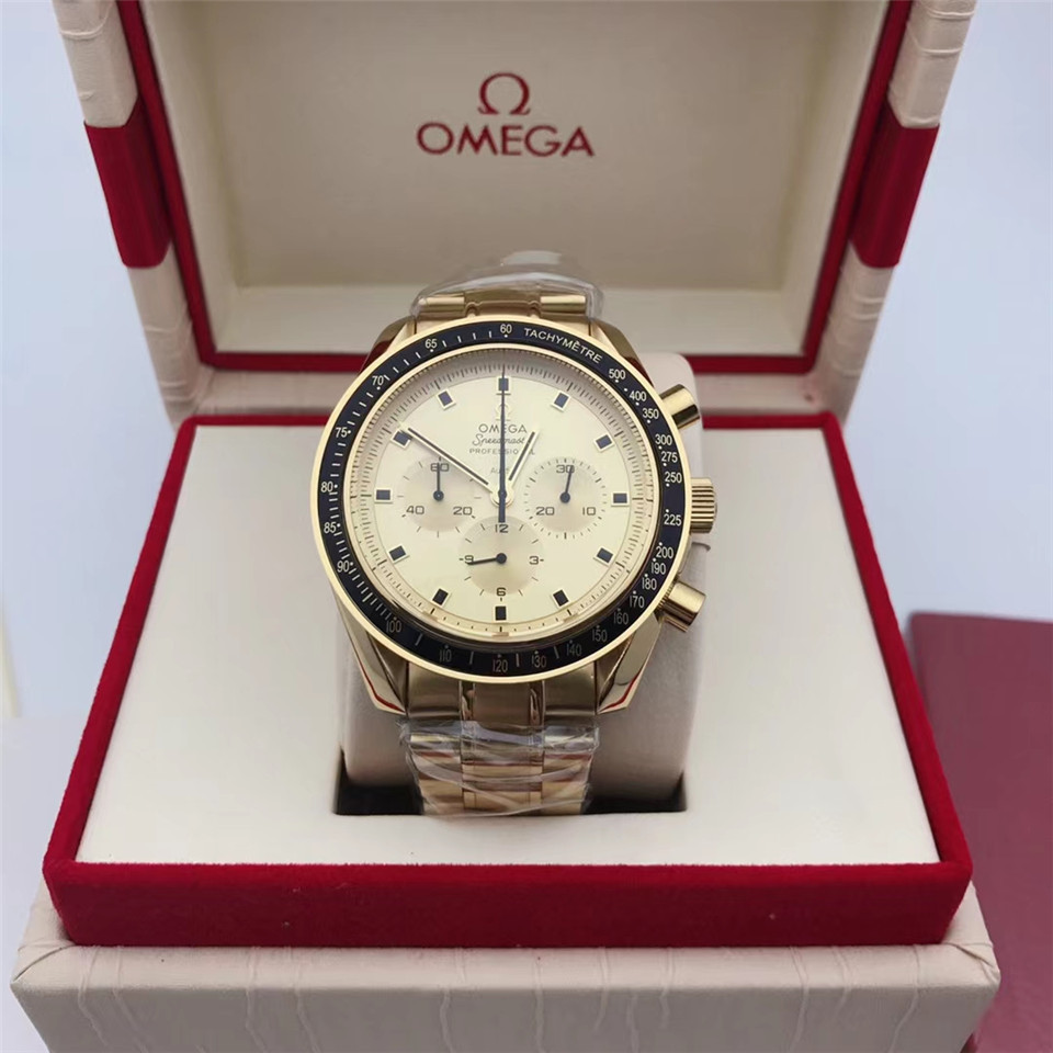 Men's Quartz Watch Chronograph 904L Stainless Steel 42mm-OG 73