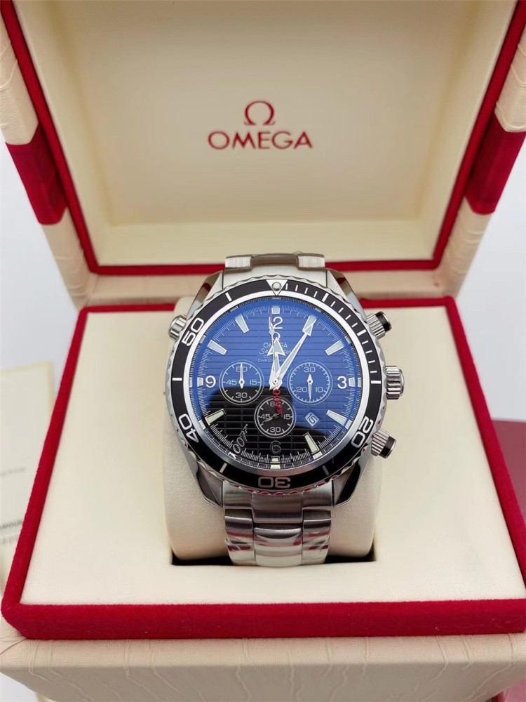 Men's Quartz Watch Chronograph 904L Stainless Steel 42mm-OG 78