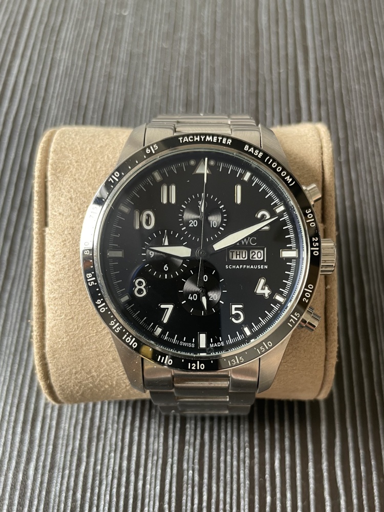 Men's Quartz Watch Chronograph 904L Stainless Steel 43mm-IC89