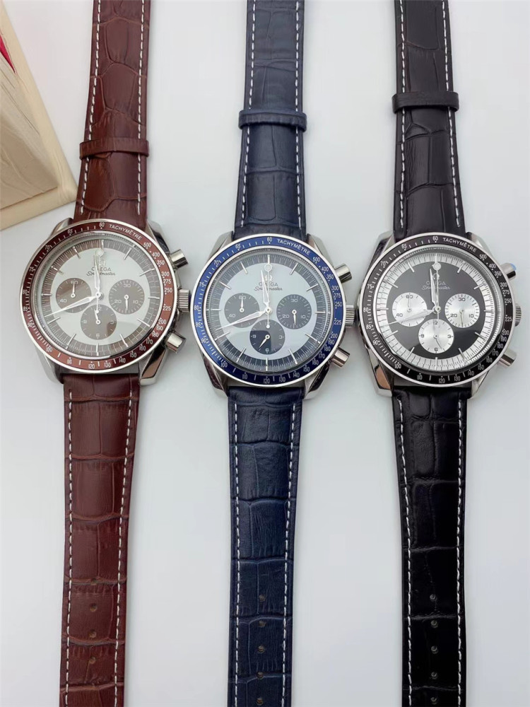 Men's Quartz Watch Chronograph 904L Stainless Steel 42mm-OG 80
