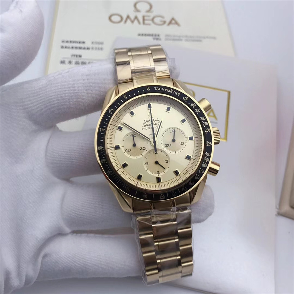Men's Quartz Watch Chronograph 904L Stainless Steel 42mm-OG 73