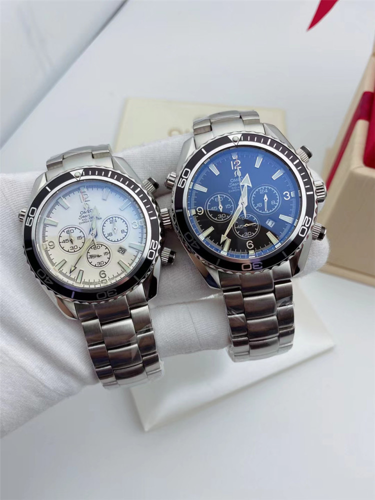 Men's Quartz Watch Chronograph 904L Stainless Steel 42mm-OG 78