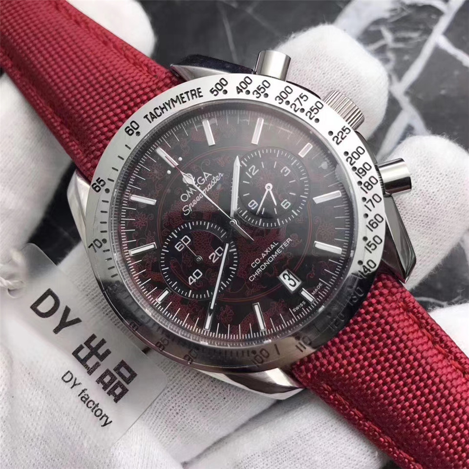 Men's Quartz Watch Chronograph 904L Stainless Steel 44mm-OG 79