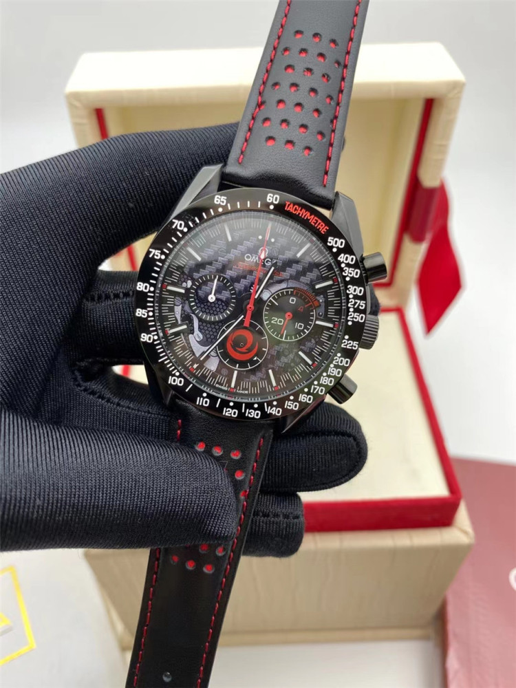 Men's Quartz Watch Chronograph 904L Stainless Steel 43mm-OG 93