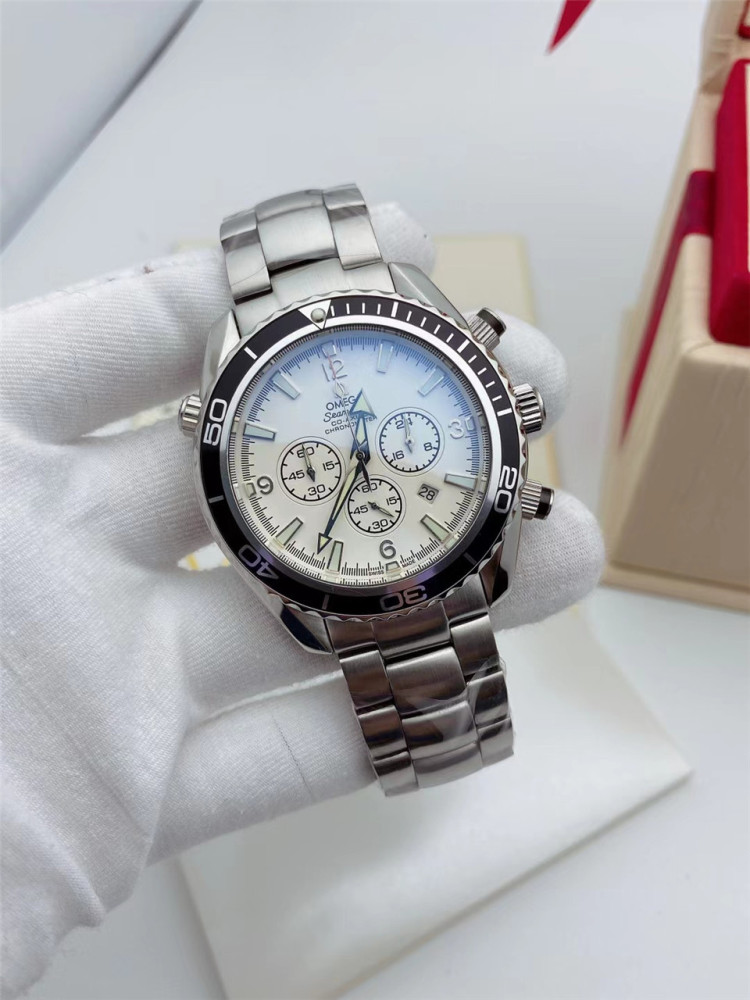 Men's Quartz Watch Chronograph 904L Stainless Steel 42mm-OG 78