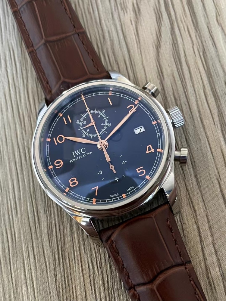Men's Quartz Watch Chronograph 904L Stainless Steel 42mm-IC69