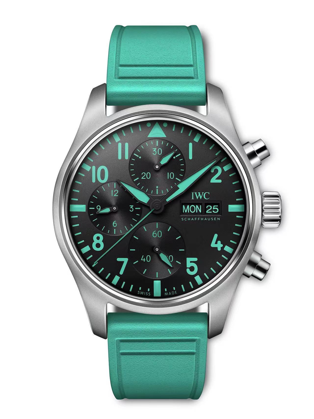 Men's Quartz Watch Chronograph 904L Stainless Steel 42mm-IC76