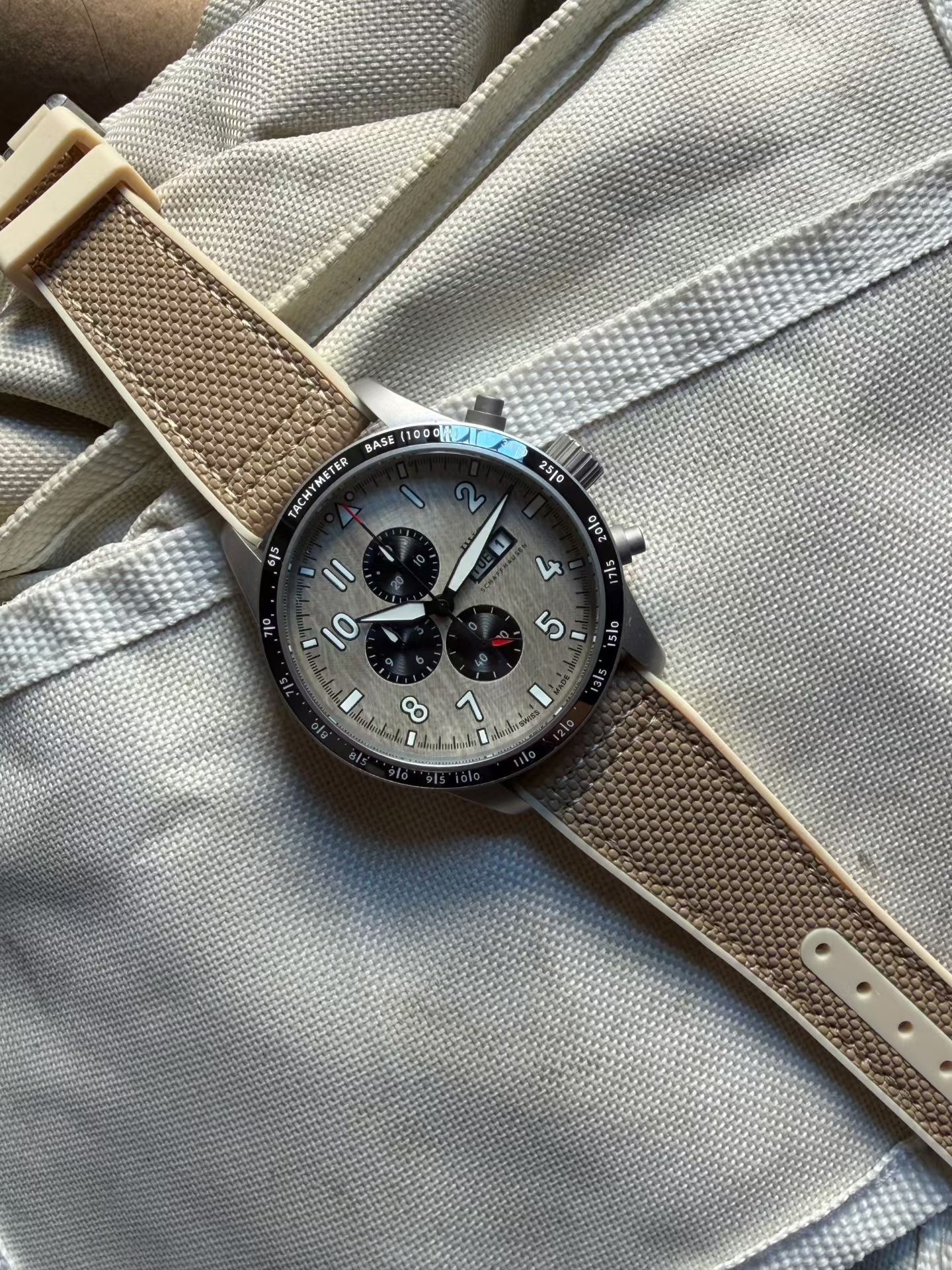Men's Quartz Watch Chronograph 904L Stainless Steel 43mm-IC97