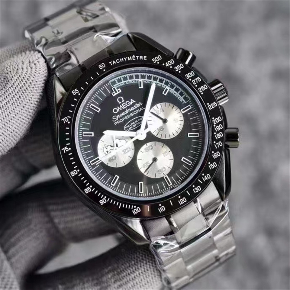 Men's Quartz Watch Chronograph 904L Stainless Steel 42mm-OG 89
