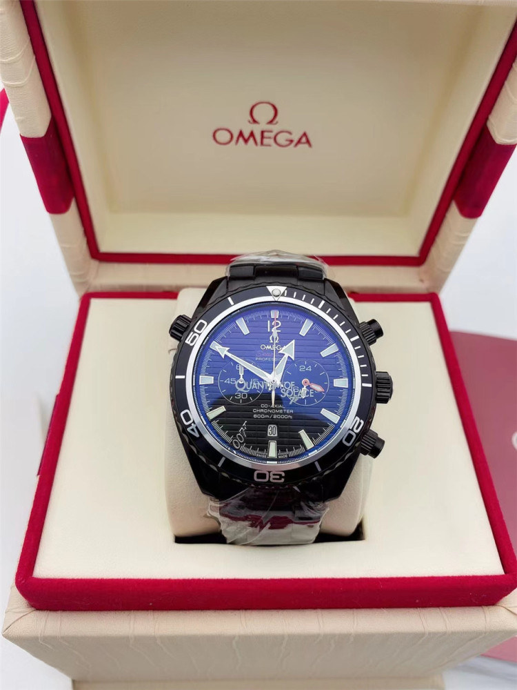 Men's Quartz Watch Chronograph 904L Stainless Steel 42mm-OG 77