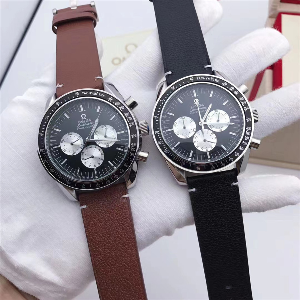 Men's Quartz Watch Chronograph 904L Stainless Steel 42mm-OG 66