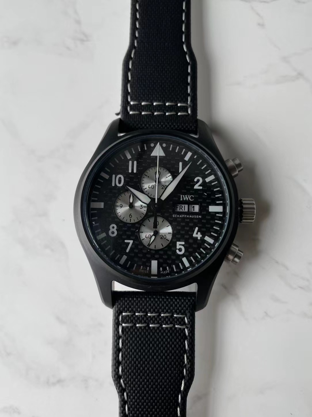 Men's Quartz Watch Chronograph 904L Stainless Steel 42mm-IC44