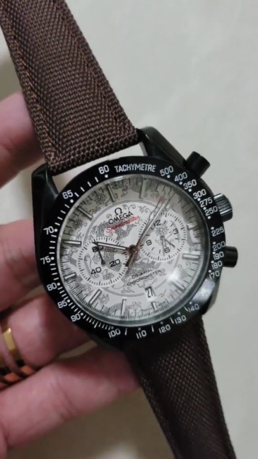Men's Quartz Watch Chronograph 904L Stainless Steel 42mm-OG 18