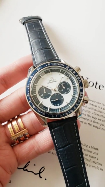 Men's Quartz Watch Chronograph 904L Stainless Steel 44 mm-OG 12