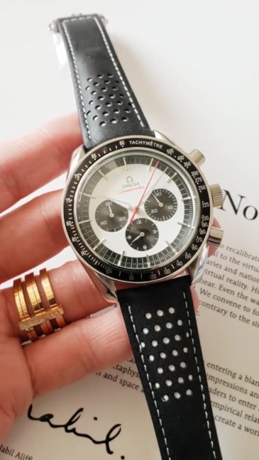 Men's Quartz Watch Chronograph 904L Stainless Steel 43 mm-OG 11