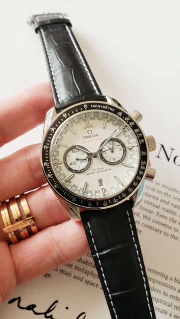 Men's Quartz Watch Chronograph 904L Stainless Steel 44 mm-OG 16