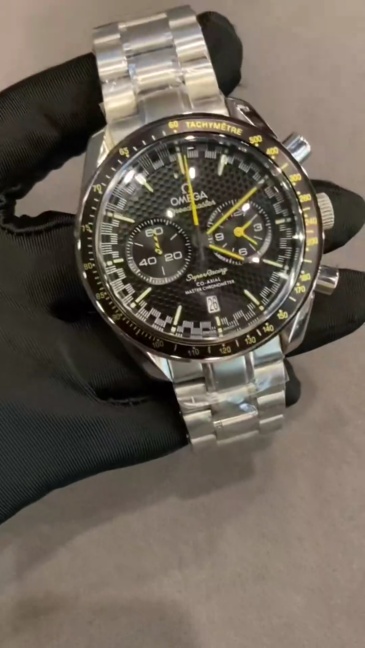 Men's Quartz Watch Chronograph 904L Stainless Steel 44 mm-OG 146