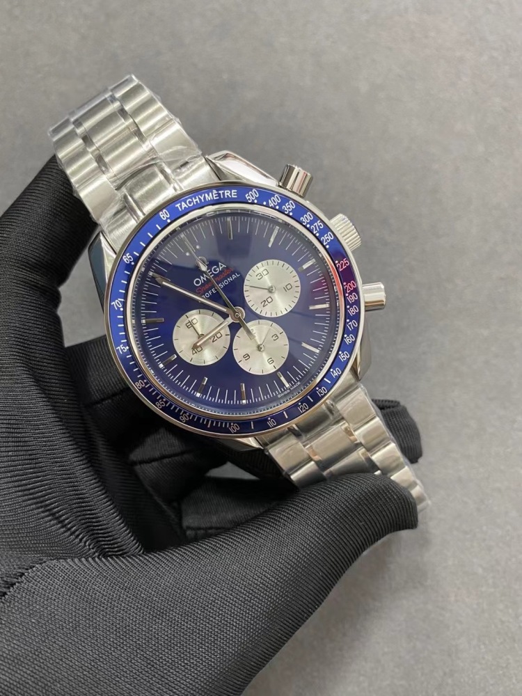 Men's Quartz Watch Chronograph 904L Stainless Steel 45 mm-OG 175