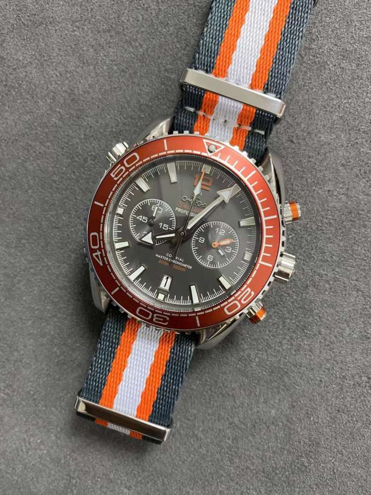Men's Quartz Watch Chronograph 904L Stainless Steel 45 mm-OG 178
