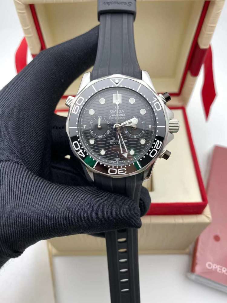 Men's Quartz Watch Chronograph 904L Stainless Steel 44 mm-OG 106