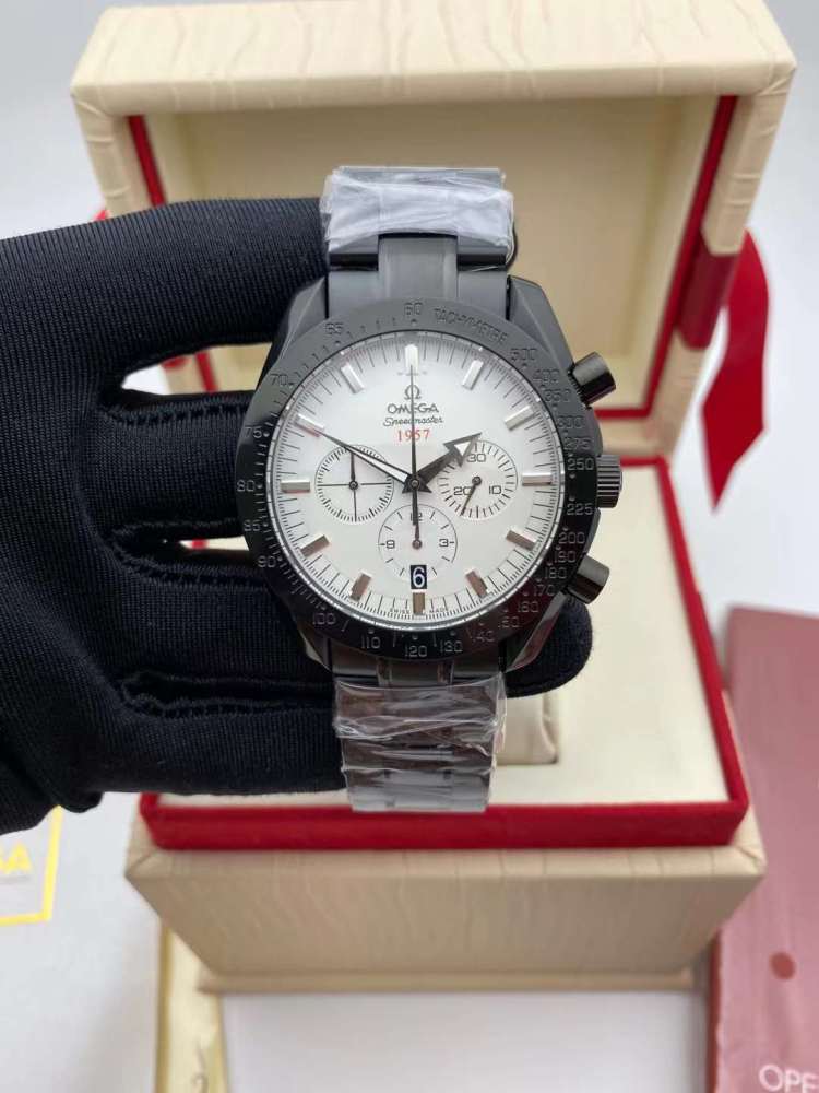 Men's Quartz Watch Chronograph 904L Stainless Steel 43 mm-OG 121