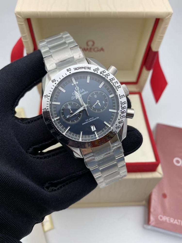 Men's Quartz Watch Chronograph 904L Stainless Steel 44 mm-OG 105