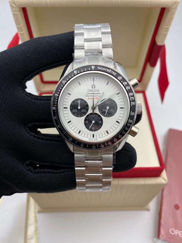 Men's Quartz Watch Chronograph 904L Stainless Steel 43 mm-OG 104