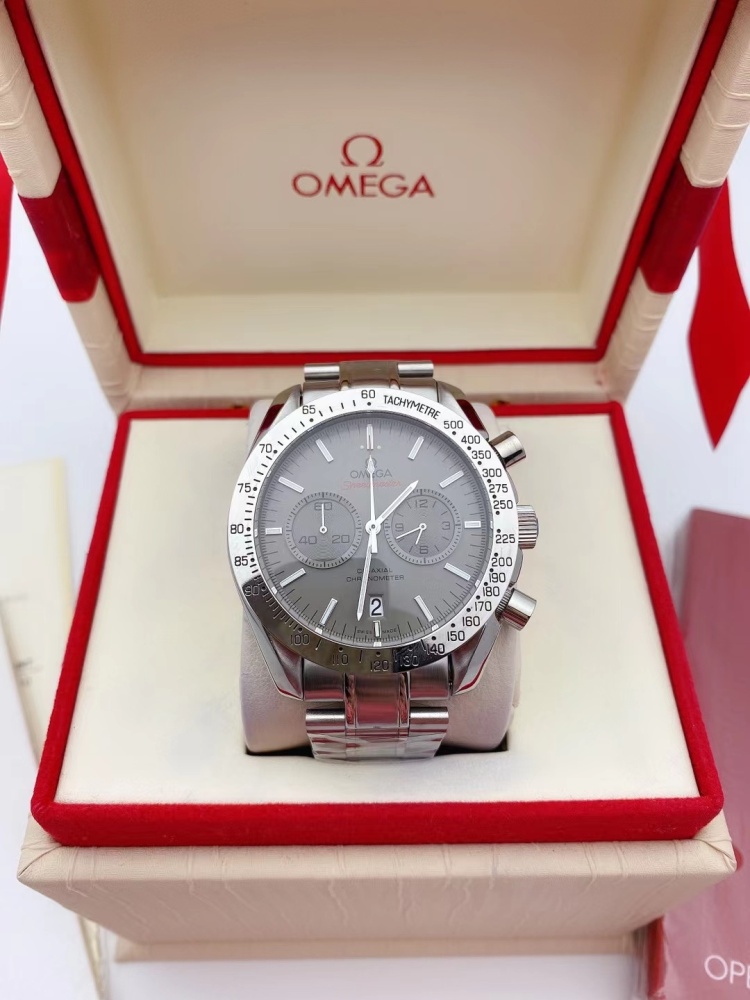 Men's Quartz Watch Chronograph 904L Stainless Steel 42mm-OG 24