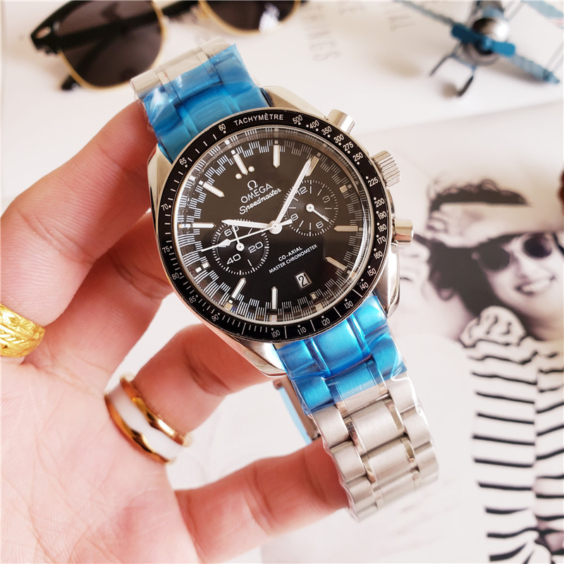 Men's Quartz Watch Chronograph 904L Stainless Steel 42 mm-OG 2