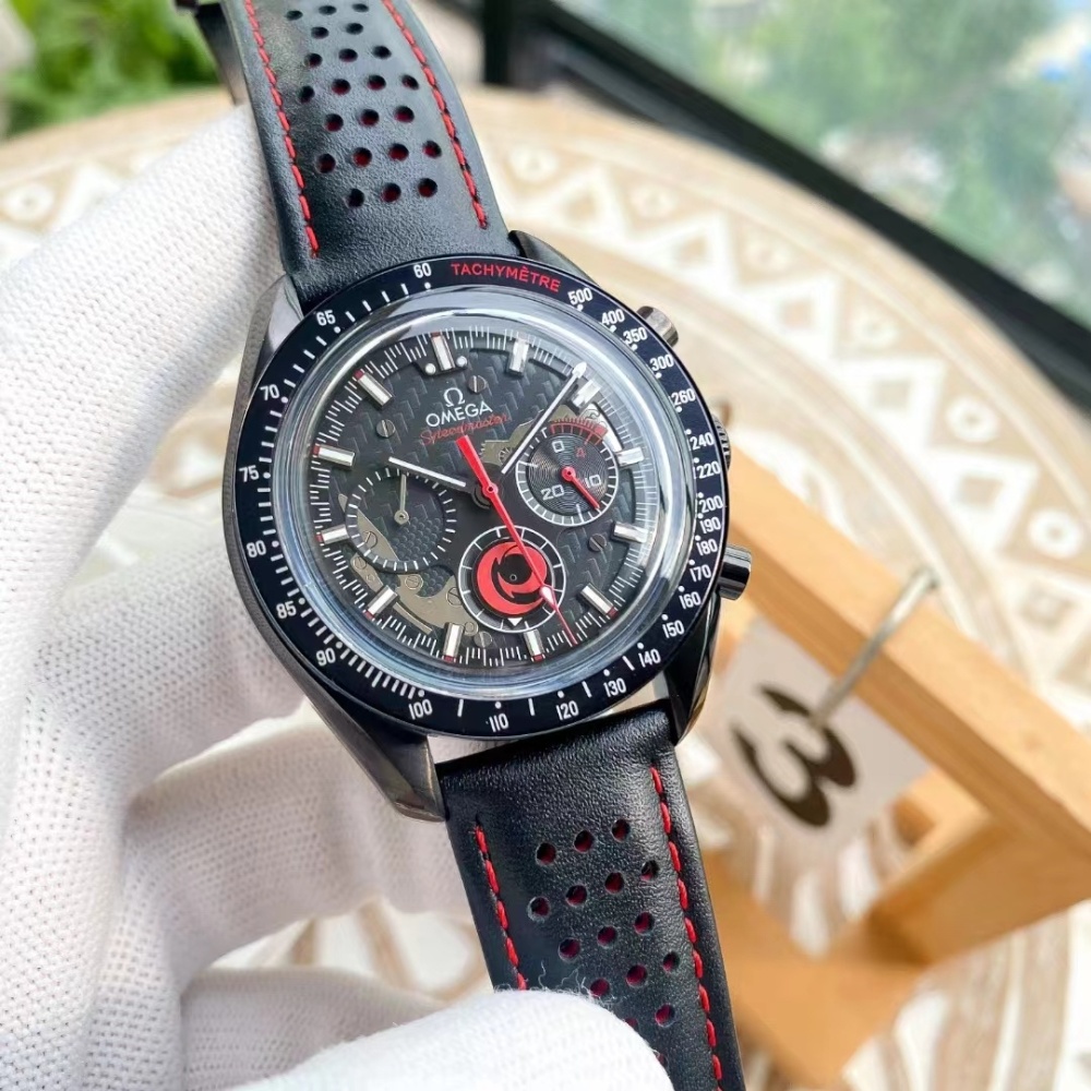 Men's Quartz Watch Chronograph 904L Stainless Steel 44 mm-OG 125