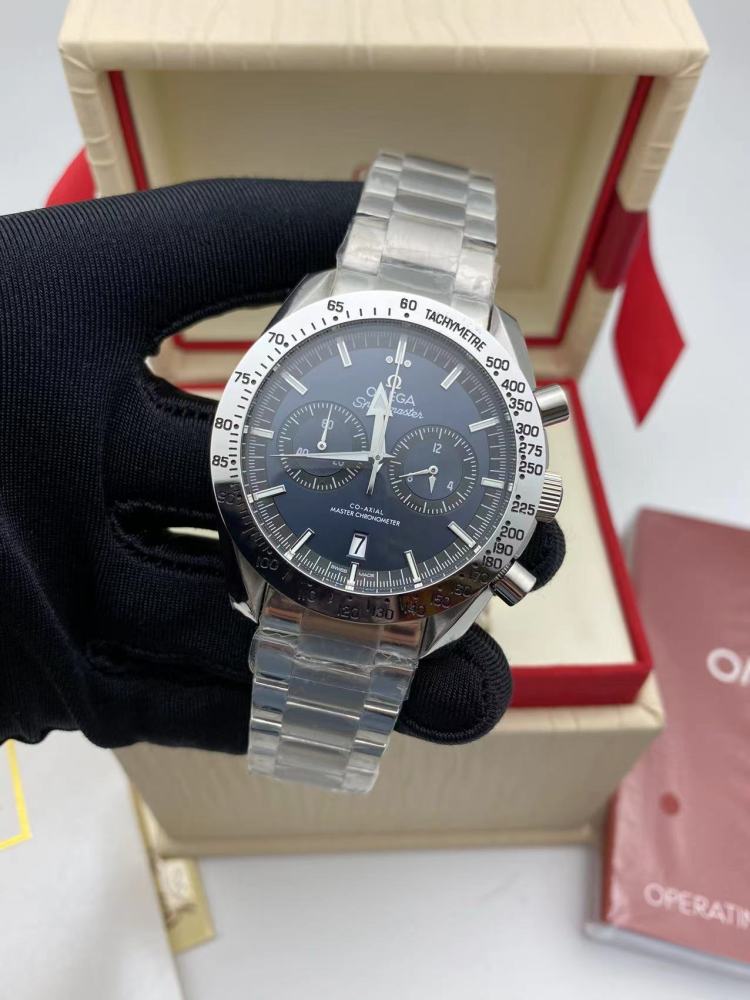 Men's Quartz Watch Chronograph 904L Stainless Steel 44 mm-OG 105