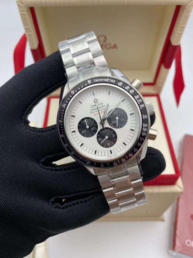 Men's Quartz Watch Chronograph 904L Stainless Steel 43 mm-OG 104