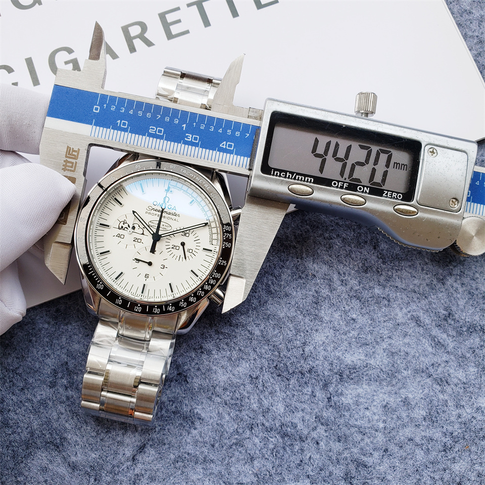 Men's Quartz Watch Chronograph 904L Stainless Steel 44 mm-OG 109