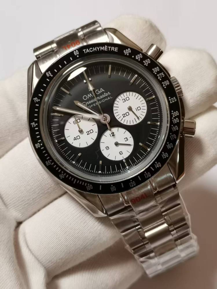 Men's Quartz Watch Chronograph 904L Stainless Steel 42mm-OG 292