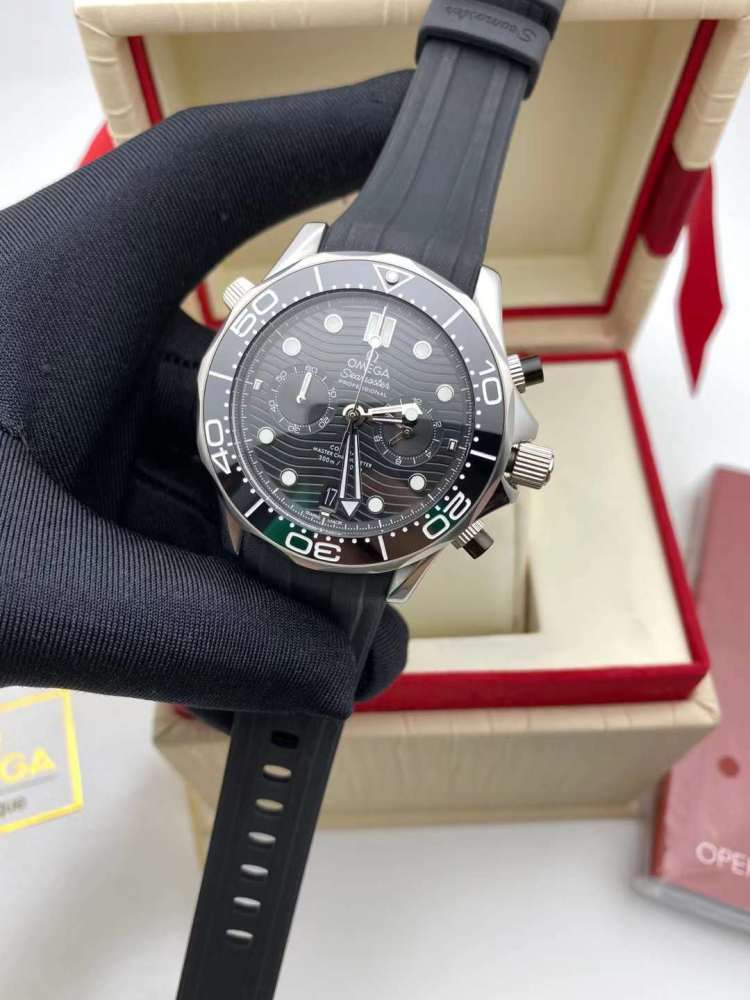 Men's Quartz Watch Chronograph 904L Stainless Steel 44 mm-OG 106