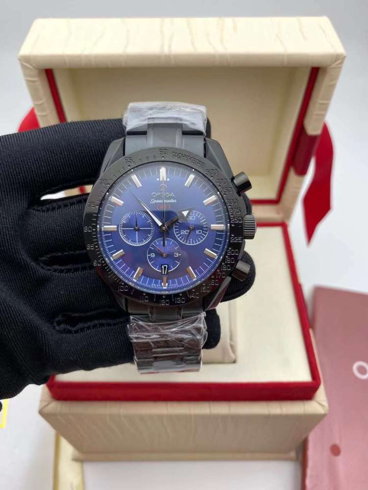 Men's Quartz Watch Chronograph 904L Stainless Steel 43 mm-OG 121