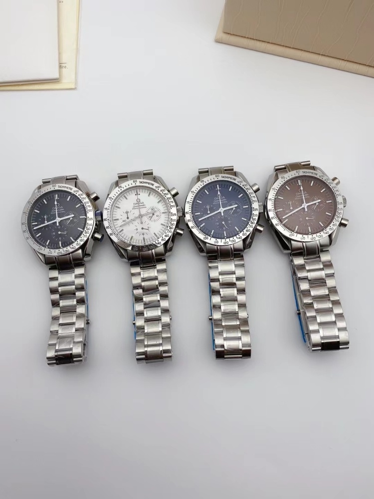 Men's Quartz Watch Chronograph 904L Stainless Steel 42mm-OG 23