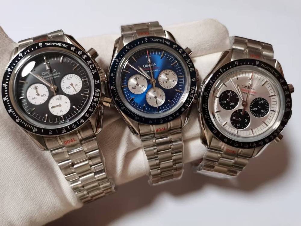 Men's Quartz Watch Chronograph 904L Stainless Steel 42mm-OG 292